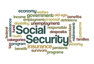 social security Word Cloud from Disability Benefits Health.org