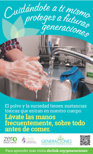 Póster de lavarse las manos especialmente antes de comer